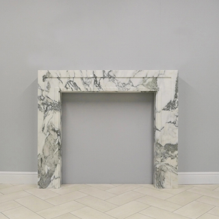 Shoreditch Arabescato Marble Fireplace Mantel - FDC