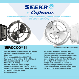 Sirocco II Fan - Caframo