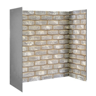 Sky Grey Rustic Brick Chamber Liner Set - M.A.C. Metalcraft