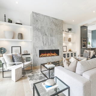 Pure 1600SL Slimline Black Series Media Wall Electric Fire – Solution