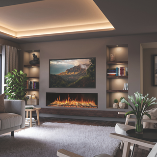 Pure 1600 Black Series Media Wall Electric Fire – Solution