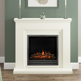 Stanton 46" Flat-To-Wall Electric Fire and Fireplace Suite - Flare