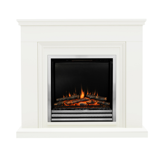 Stanton 46" Flat-To-Wall Electric Fire and Fireplace Suite - Flare