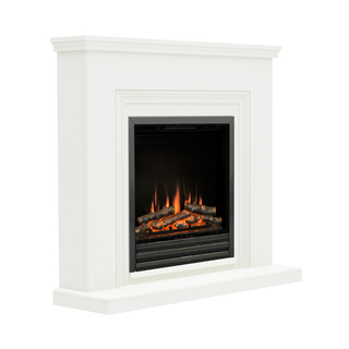 Stanton 46" Flat-To-Wall Electric Fire and Fireplace Suite - Flare