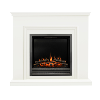 Stanton 46" Flat-To-Wall Electric Fire and Fireplace Suite - Flare