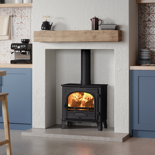 Stockton 5 Wide Solid Fuel Stove - Stovax