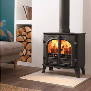 Stockton 5 Wide Solid Fuel Stove - Stovax