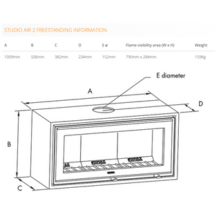 Studio Air 2 Freestanding Wood Burner