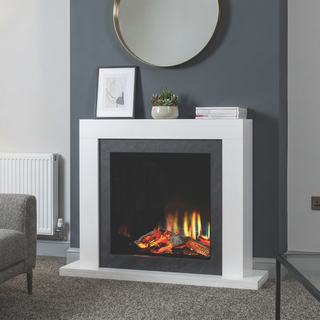 Taranto Two-Step Luminosa Electric Fireplace Suite - Katell Italia