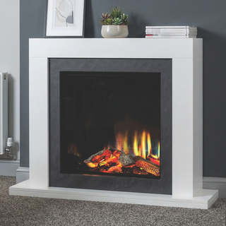 Taranto Two-Step Luminosa Electric Fireplace Suite - Katell Italia