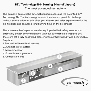 Biotronic 23RG Automatic Bioethanol Freestanding Stove - Termatech