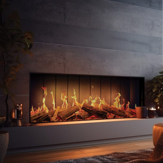 Trueflame 150 3DX LCD 3-Sided Media Wall Electric Fire - Solution