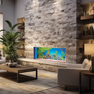 Trueflame 150 3DX LCD 3-Sided Media Wall Electric Fire - Solution