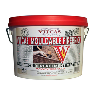 Mouldable Firebrick 5kg Tub - Vitcas