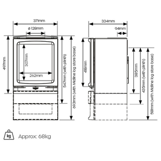 Vogue Small Wood Burning Stove - Stovax