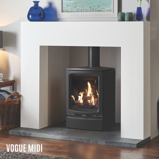 Gazco Vogue Midi Conventional Flue Log Effect Gas Stove