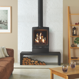 Gazco Vogue Midi Balanced Flue Log Effect Gas Stove