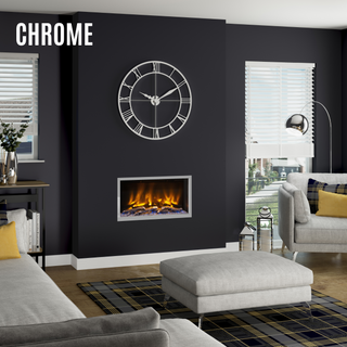 Pryzm Volta 5D Slimline 1-Sided Media Wall Electric Fire