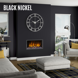 Pryzm Volta 5D Slimline 1-Sided Media Wall Electric Fire