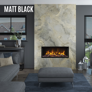 Pryzm Volta 5D Slimline 1-Sided Media Wall Electric Fire