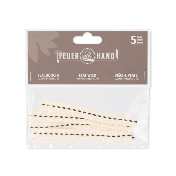 Feuerhand Baby Special 276 Replacement Cotton Wicks – 12cm, Pack of 5