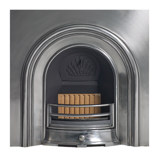 Wandsworth Full Polished 16" Cast Iron Arch Insert - Capital Fireplaces