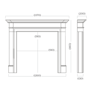 Washington 54" Fireplace Mantel Capital Fireplaces