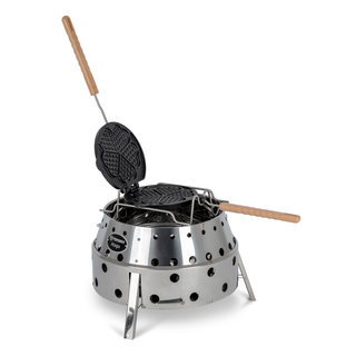 Rotating Waffle Iron Cast Iron - Petromax