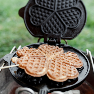Rotating Waffle Iron Cast Iron - Petromax
