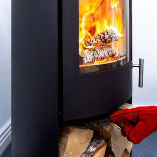 Woodtec FCS Cylindrical Wood Burning Stove