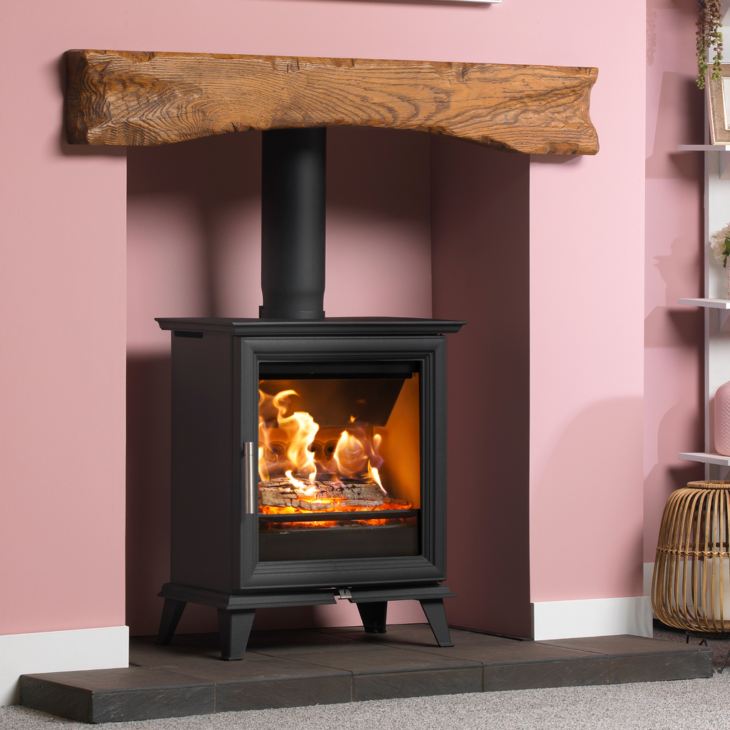 Woodtec 5kW Style WIDE Wood Burning Stove - Charlton & Jenrick Firelin ...
