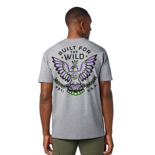 YETI® Pigeon Emblem Short Sleeve T-Shirt – Grey