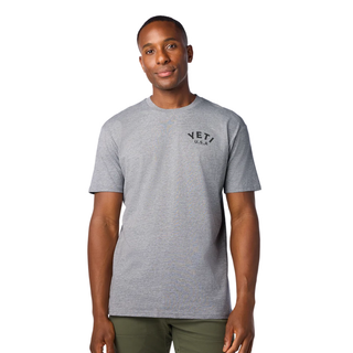 YETI® Pigeon Emblem Short Sleeve T-Shirt – Grey