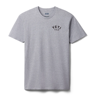 YETI® Pigeon Emblem Short Sleeve T-Shirt – Grey