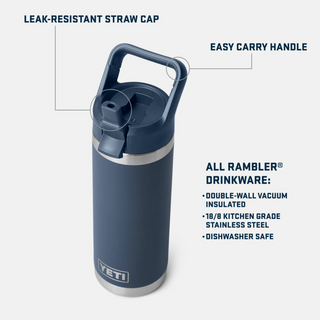 YETI Rambler® 18oz (532 ML) Bottle with Straw Cap