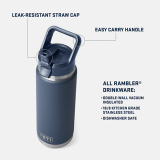 YETI Rambler® 26oz (760 ML) Bottle with Straw Cap