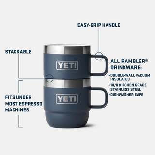 YETI Rambler® 6 OZ (177 ML) Stackable Espresso Mugs - 2 Pack