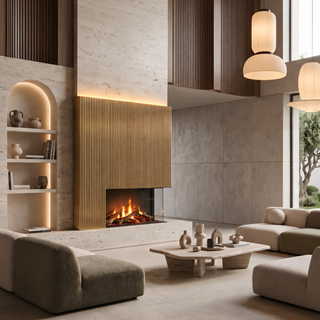 e-MatriX 800/500 IIR Right-Hand Corner Optimyst Electric Fire – Dimplex
