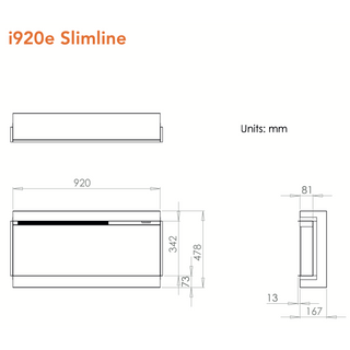 iRange Slimline 3-Sided Media Wall Electric Fire (92, 110, 150, 200) - Charlton & Jenrick