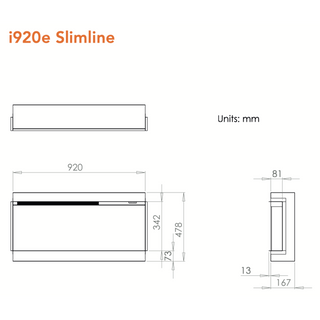 Charlton & Jenrick iRange Slimline Wall Inset Electric Fire