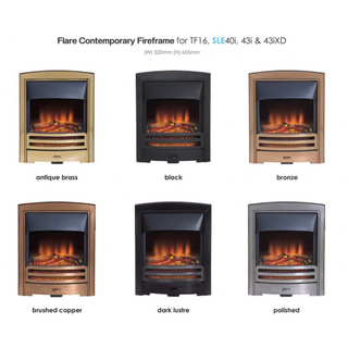 SLE43iXD Full Depth Inset Electric Fire with Real Logs - Solution Fires