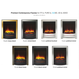 SLE43iXD Full Depth Inset Electric Fire with Real Logs - Solution Fires