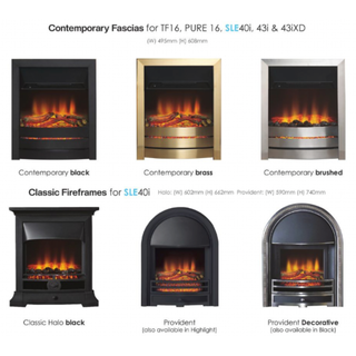 SLE43iXD Full Depth Inset Electric Fire with Real Logs - Solution Fires