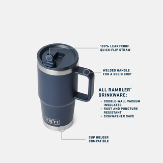 YETI® Rambler® 20oz / 591ml Leakproof Travel Straw Mug